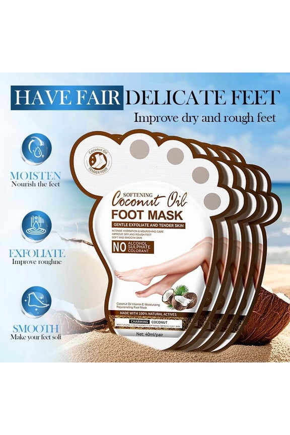 1 Pairs Hydrating Foot Masks, Repairing Foot Mask for Dry Cracked Feet, Restoring Socks with Shea Butter, Jojoba Oil & Vitamin E, Moisturizing Socks, Self Care Gifts for Women