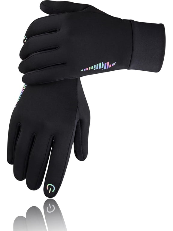 1 Pairs Kids Winter Gloves Touchscreen Warm Thermal Water-Resistant for Boy Girl Running Cycling Snow Skiing in Cold Weather