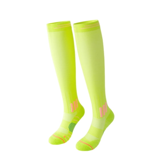1 Pairs Moisture Wcking Socks,Women's Spring And Summer Knee-High Functional Compression Socks For Skippinged Rope, Aerobics And Pressure Sports,Soft Sock Gifts for Lover and Family Members(Yellow)