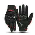 thumbnail image 1 of 1 Pairs Motocycle Gloves, Red Motorcycle Gloves,Size L PVC Hard Shell Breathable Lightweight Motorcyle Gloves, Touchscreen Motorcycle Riding Gloves for Road Racing, Motocross, Cycling, 1 of 6