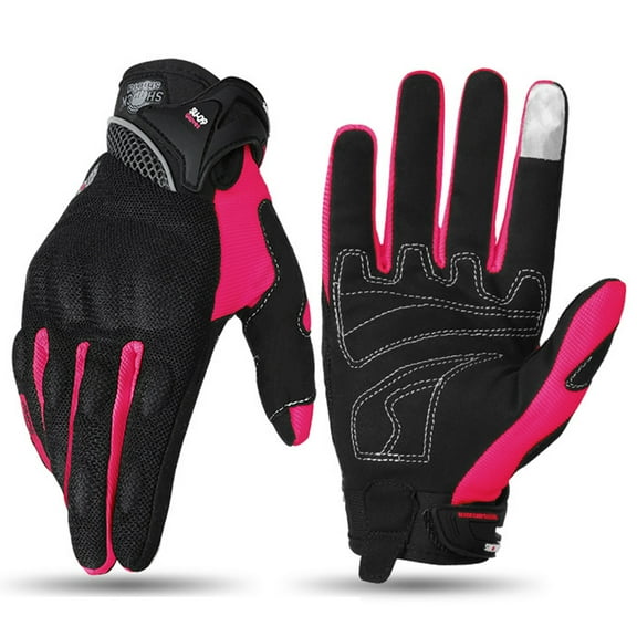 1 Pairs Motorcycle Gloves, Pink Motocycle Gloves, Size S Sponge Breathable Lightweight Motorcyle Gloves, Touchscreen Motorcycle Riding Gloves for Road Racing, Cycling ,Motocross