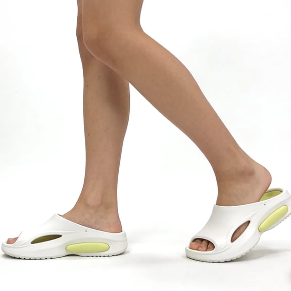 1 Pairs Quick-Dry Shower Slides for Men & Women, Thick Cushioned High-Rebound Comfort Footwear, Non-Slip, Shock-Absorbing, Anti-Waterlogging, Indoor & Outdoor Casual Wear