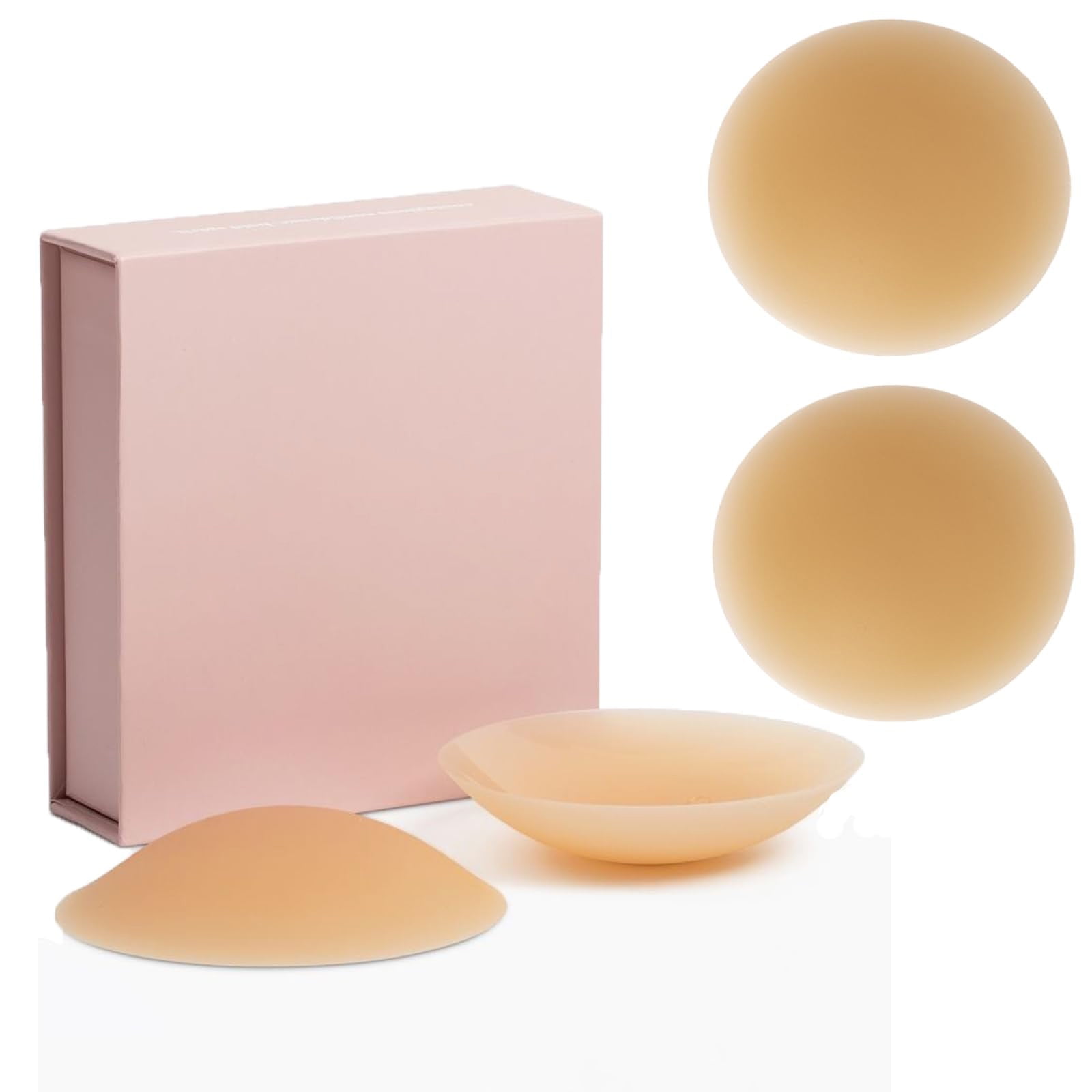 1 Pairs Reusable Sticky Bra Invisible Strapless Bra for Women Backless