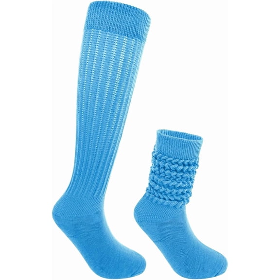 1 Pairs  Socks for Women Extra Long Thick Boot Knee High Scrunch Socks Solid Soft Cotton Socks for Women