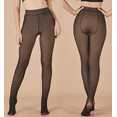 thumbnail image 1 of 1 Pairs Syphoria Fleece Lined Tights for Women: 220G Pantyhose for Women, Winter Thermal Tights High Waisted Winter Warm Thermal Stocking，Fake Translucent Plus Size Pantyhose, 1 of 5
