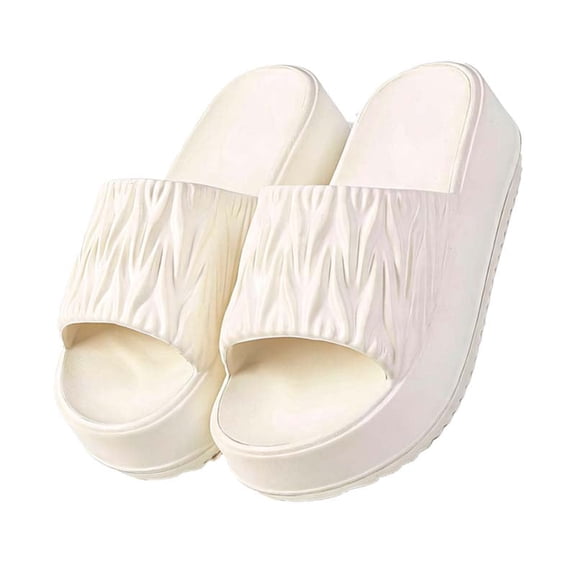 1 Pairs Women's Comfort Lightweight Slippers, Non-Slip Shower Bathroom House Shoes, Casual Indoor Outdoor Beach Slides(Black)