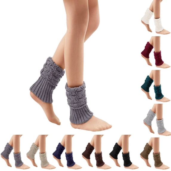 1 Pairs Womens Boot Socks, Winter Warm Knit Cuffs Leg Warmers Gifts