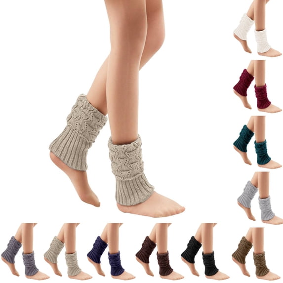 1 Pairs Womens Boot Socks, Winter Warm Knit Cuffs Leg Warmers Gifts