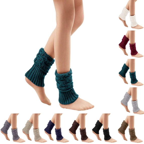 1 Pairs Womens Boot Socks, Winter Warm Knit Cuffs Leg Warmers Gifts