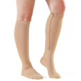 thumbnail image 1 of 1 Pairs Zipper Copper Compression Socks for Women & Men Circulation 15-20 mmhg - Better Blood Flow, Swelling, Best Support for Medical, Running, Nursing, 1 of 6