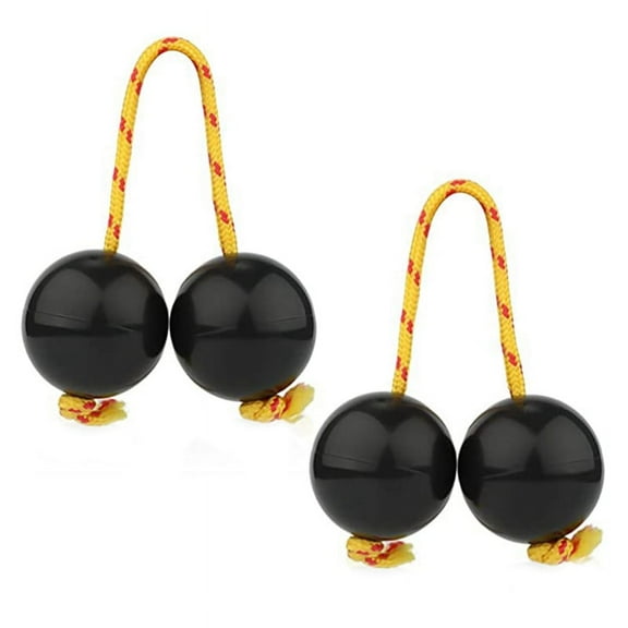 kfykfyk 1 Pairs of Rhythm Balls, Shaker Cup Instruments Classic African Rattles Hand Percussion Instruments (Black)