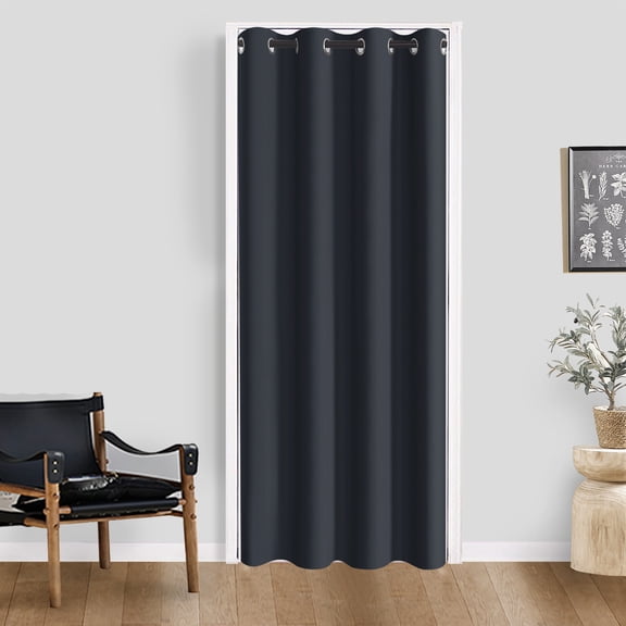 1 Panel Blackout Curtains, Solid Grommet Top Window Treatment Curtains, 39x78 inches