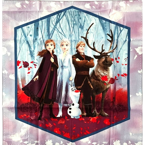 1 Panel - Disney Frozen Princess Elsa Anna Olaf & More Cotton Fabric Pillow Panel (Great for Craft Projects, Quilting, Sewing & More) 36 X 44 Wide