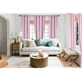 thumbnail image 1 of 1 Panel Faux Silk Ligth Pink Color Lined Blackout 100% Room Darkening Window Curtain For Bedroom Home Décor Drapes with Grommets 63" Length Adam, 1 of 6