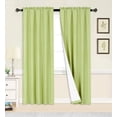 thumbnail image 1 of 1 Panel Lined Blackout Window Curtain Treatment Drape Rod Pocket Light Filtering 84"long ,Matte NAVY R64, 1 of 7