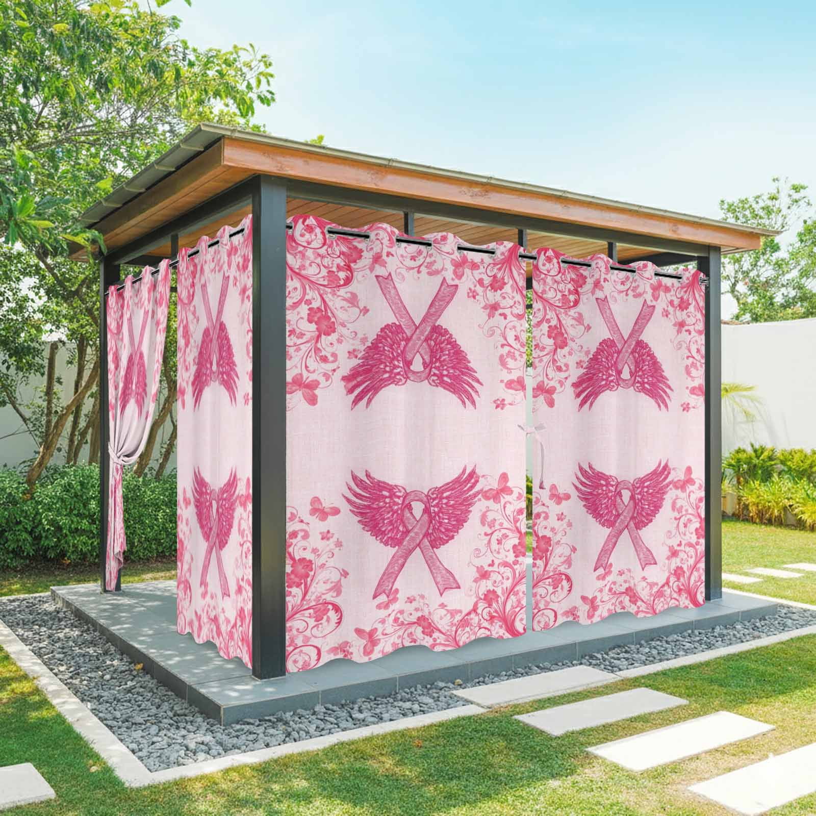 1 Panel Outdoor Curtains for Patio Waterproof 54