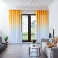 thumbnail image 1 of 1 Panel Set Linen Sheer Curtains 96 Inches Long for Sliding Glass Door Window Treatments Drapes Living Room,Off White Ivory Cream,8 FT 52x96 Length, Yellow, 1 of 9