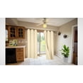 thumbnail image 1 of 1 Panel Solid Plain Thermal Foam Lined Blackout Heavy Thick Window Curtain Drapes Silver Grommest (Ivory, 108" LENGTH) Noa 3 Layered, 1 of 3