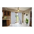 thumbnail image 1 of 1 Panel Solid Plain Thermal Foam Lined Blackout Heavy Thick Window Curtain Drapes Silver Grommest (White, 108" LENGTH) Noa 3 Layered, 1 of 3