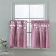 thumbnail image 1 of 1 Panel Tiers Small Window Treatment Curtain Insulated Blackout Drape Short Panel for Kitchen Bathroom Living Room or Any Small Window,51.5x16.2inches, 1 of 5