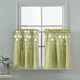 thumbnail image 1 of 1 Panel Tiers Small Window Treatment Curtain Insulated Blackout Drape Short Panel for Kitchen Bathroom Living Room or Any Small Window,29x24inches, 1 of 5