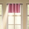 thumbnail image 1 of 1 Panels Pink Kitchen Curtains 36 Inch Length Tier Curtains, Faux Linen Textured Small Cafe Curtains, Light Filtering Short Window Curtains for Bathroom Basement, 30x36 inch, 1PCS, 1 of 7