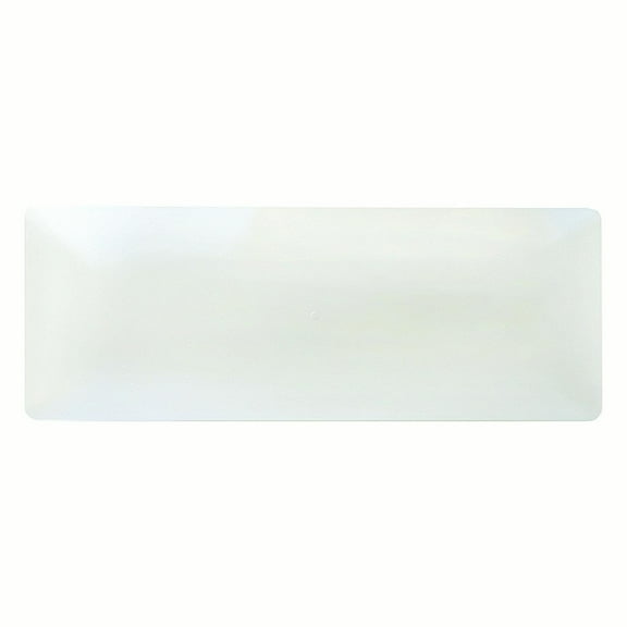 1 - Party Essentials 15.75" x 6" Sleek Tray - White