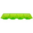 thumbnail image 1 of 1 - Party Essentials 4 Compartment Rectangular Tray - Neon Green, 1 of 1