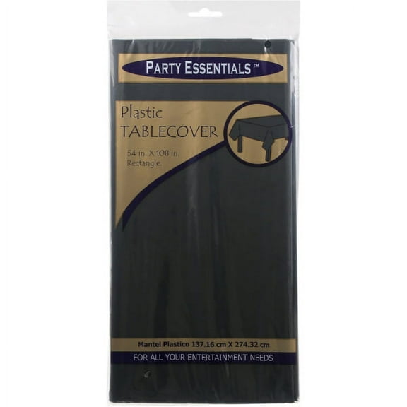 1 - Party Essentials 54" X 108" Heavy Duty Rectangular Plastic Table Covers - Royal Blue