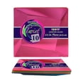 thumbnail image 1 of 1 - Party Essentials 6.5″ Plastic Twist Square Plates – Assorted Neon 10 Ct., 1 of 2
