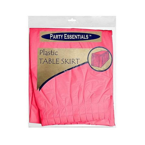 1 - Party Essentials Table Skirts 29″ X 96″ - Hot Pink