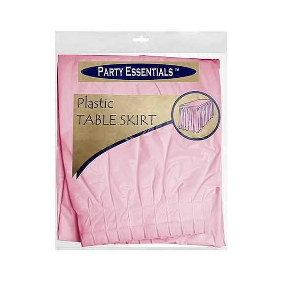 1 - Party Essentials Table Skirts 29 X 96 - Pink