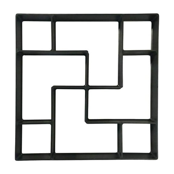 1*Paving Mold, Kaireo Diy Silicone Mould, Floor Tile Paving Mold, Epoxy Silicone Mold, Cement Floor Modeling Tool Diy Tile Paving 40*40Cm