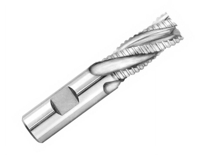 1 Pc, 1-1/4" Cobalt Roughing End Mill, Qualtech, Dwc1-1/4, Finish: Uncoated (Bright); Flute Length: 2"; Overall Length: 4-1/2"; Shank Size: 1-1/4"; - image 1 of 1