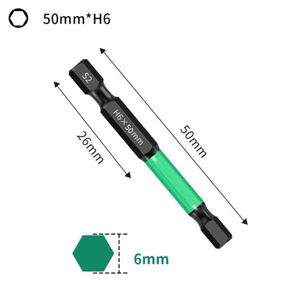 1 Pc 1/4 Hexagon Screwdriver Bit Magnetic Repair Tools Magnetic Screwdriver G