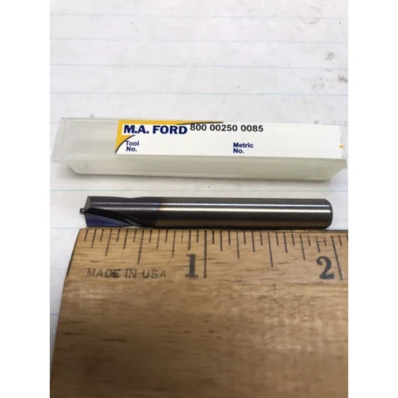 1 Pc. 1/4 X 140 Degree Carbide Spot Drill .055 Pilot & Altin Coating. (Loc D3)