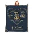 thumbnail image 1 of 1 Pc 1 Year Anniversary Wedding Gifts for Him Her, 1st One Year Anniversary Romantic Gifts for Couple Husband Wife, First Anniversary Marriage Gifts, 1 of 6