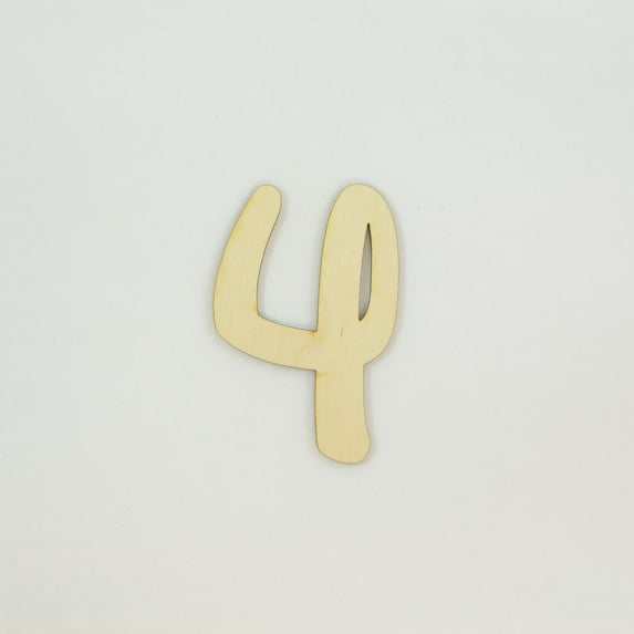 1 Pc, 10 Inch X 1/4 Inch Thick Walt Disney Numbers 4 For Kids Rooms & Childrens Craft Projects