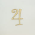 thumbnail image 1 of 1 Pc, 10 Inch X 1/4 Inch Wood Numbers 4 In The Curlz Font Great For Craft Project & Different Decor, 1 of 3