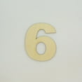 thumbnail image 1 of 1 Pc, 10 Inch X 1/4 Inch Wood Numbers 6 In The Arial Font Great For Craft Project & Different Decor, 1 of 3