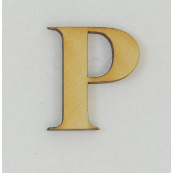 1 Pc, 10 Inch X 1/8 Inch Thick Times New Roman Bold Wood Letters P Great For Craft Project & Different Decor