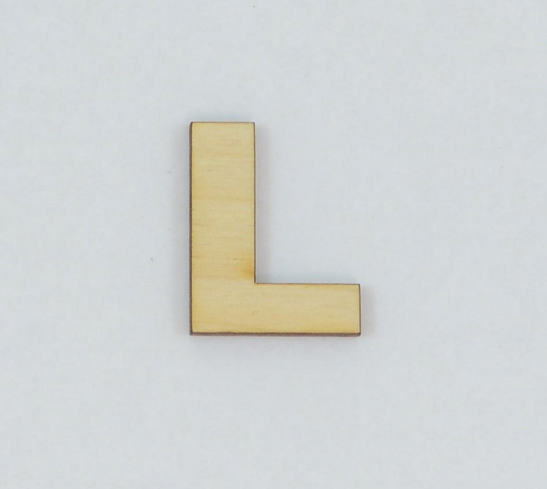1 Pc, 10 Inch X 1/8 Inch Thick Wood Letters L In The Arial Font For ...