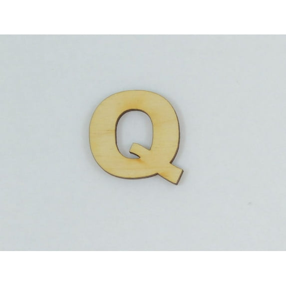 1 Pc, 10 Inch X 1/8 Inch Thick Wood Letters Q In The Arial Font For Craft Project & Different Decor