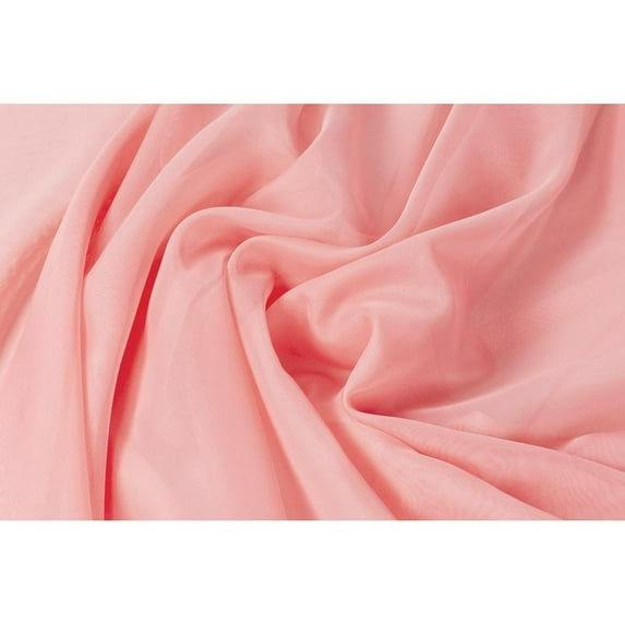 1 Pc, 10 Yards X 118" Flame Retardant (Fr) Voile Sheer Fabric Roll/Bolt - Coral(Machine Washable) For Ceiling Draping, Wall Draping