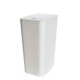 thumbnail image 1 of 1 Pc 10L Bathroom Trash Can with Lid, 2.6 Gallon Small Garbage Can with Press Top Lid, Plastic Wastebasket with Pop-up Lids for Toilet, Office, Bedroom, Living Room, 7.68x5.12x12.99 Inch, Light Ashy, 1 of 3