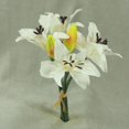 thumbnail image 1 of 1 Pc, 11.5 Inch Tiger Lily Bundle w/4 Blooms Perfect For Decorations, Bridal Showers/Wedding Bouquets & Centerpieces - Cream, 1 of 5