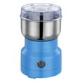 thumbnail image 1 of 1 Pc 110V Multifunction Smash Machine Grinder, Ultra Fine Dry Food Grinder, Electric High-Speed Kitchen Mill for Spice/Herb/Cereal/Beans/Pet Food, 3.94x6.69 Inch, Light Blue, 1 of 9