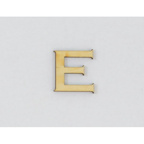 1 Pc, 12 Inch X 1/4 Inch Thick Wood Letters E In The Copperplate Gothic Bold Font Great For Craft Project & Different Decor