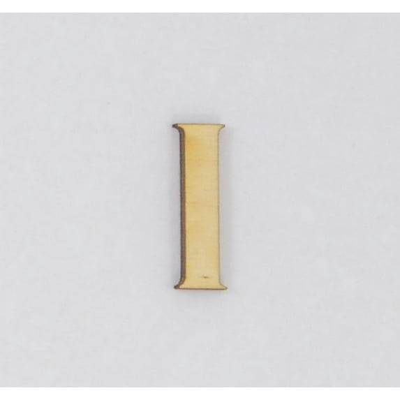 1 Pc, 12 Inch X 1/4 Inch Thick Wood Letters I In The Copperplate Gothic Bold Font Great For Craft Project & Different Decor