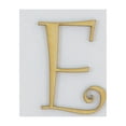 thumbnail image 1 of 1 Pc, 12 Inch X 1/8 Inch Thick Wood Letters E In The Curlz Font Great For Craft Project & Different Decor, 1 of 3